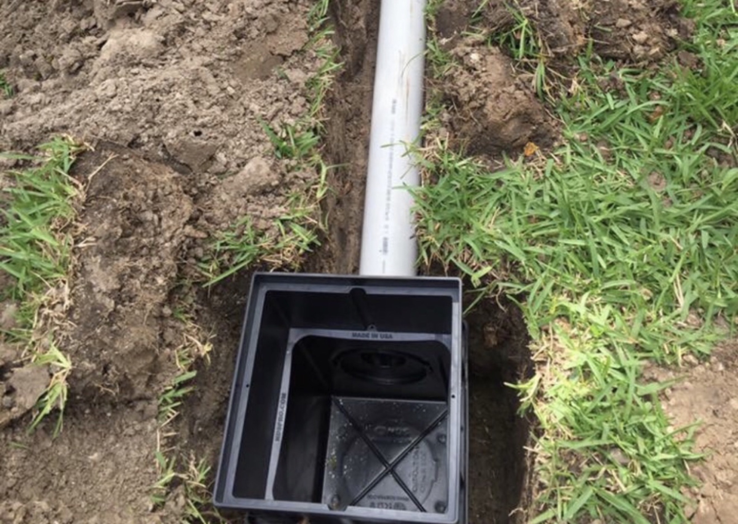 French drain by Danny's Landscaping