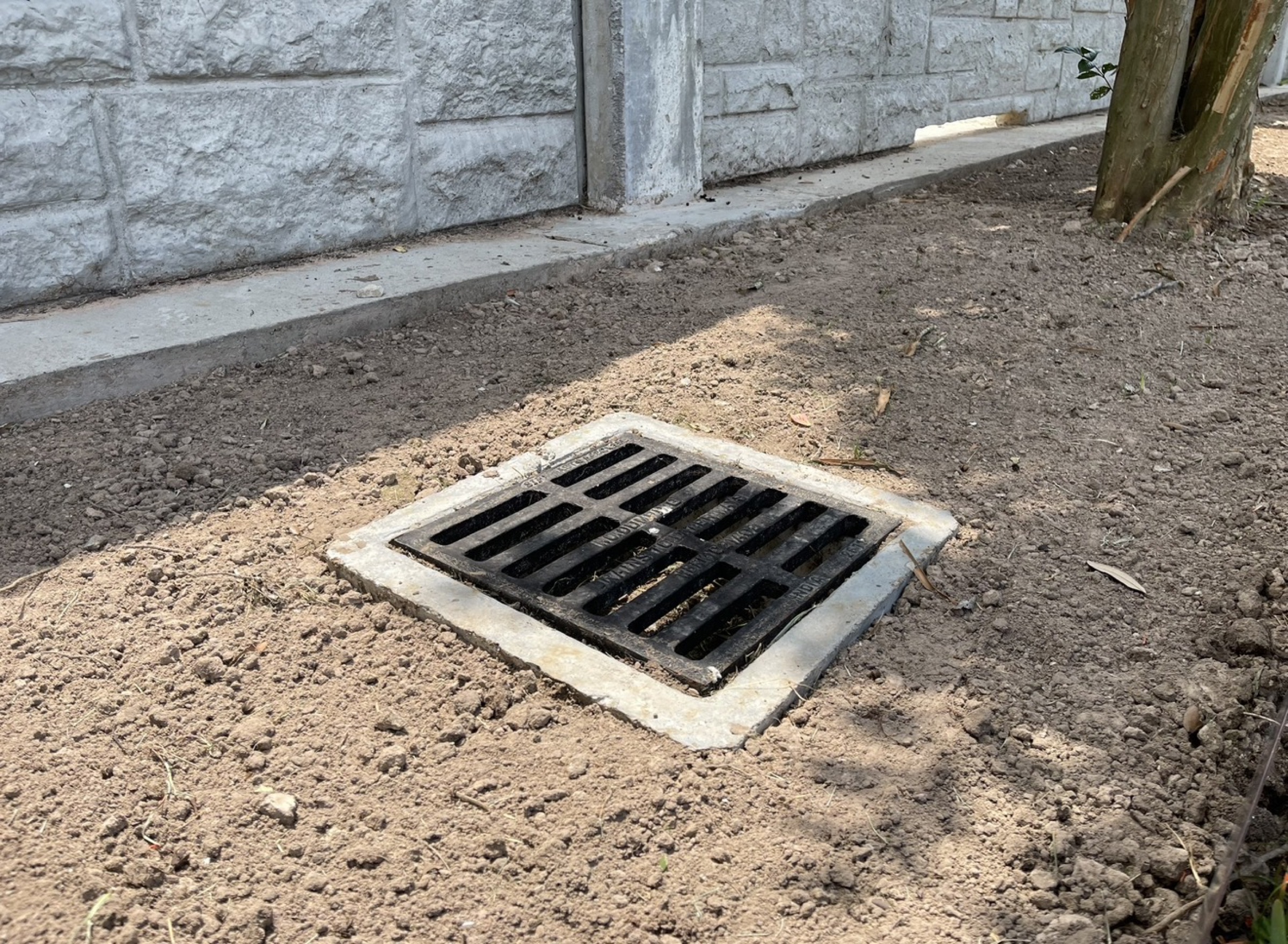 French drain by Danny's Landscaping