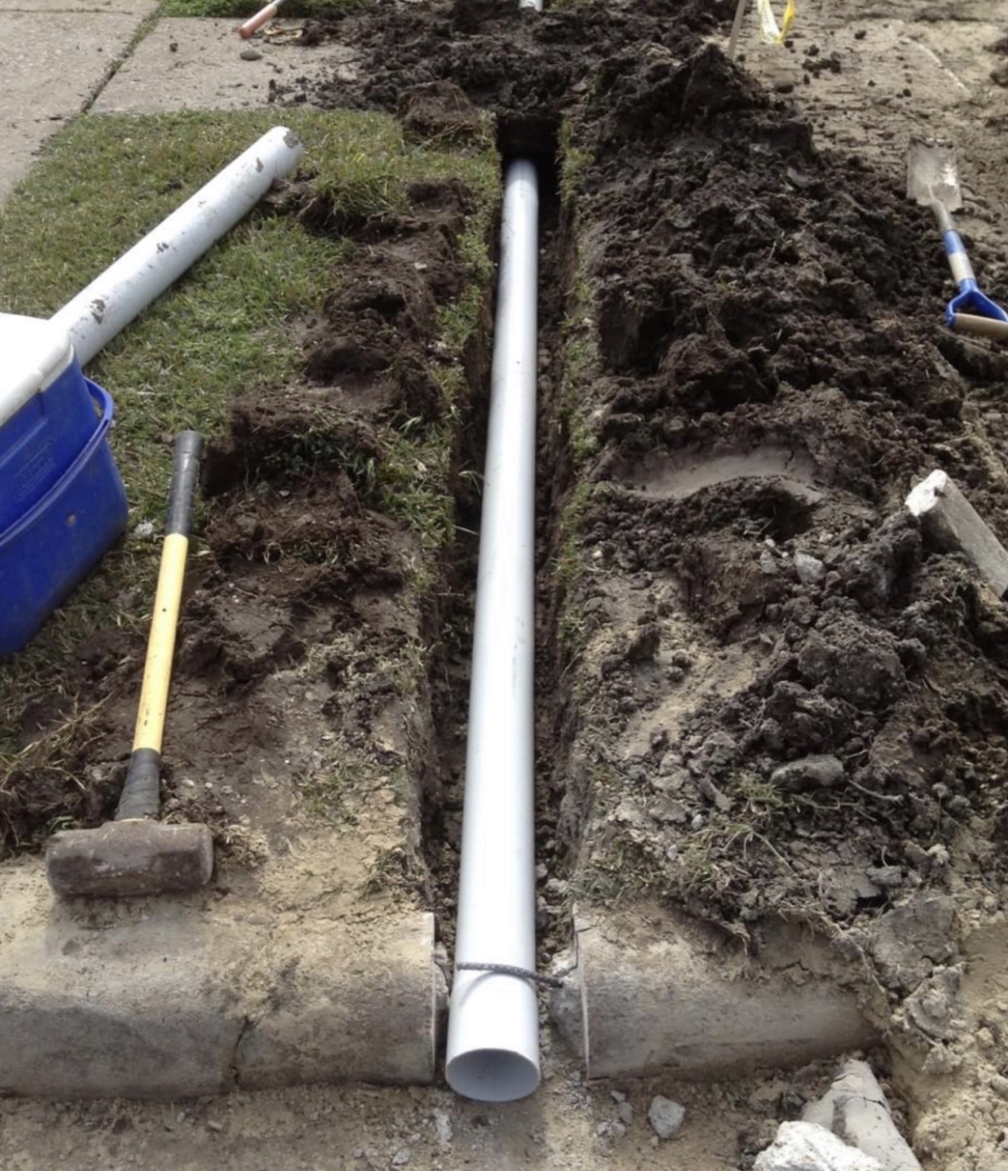 Water drain system by Danny's Landscaping