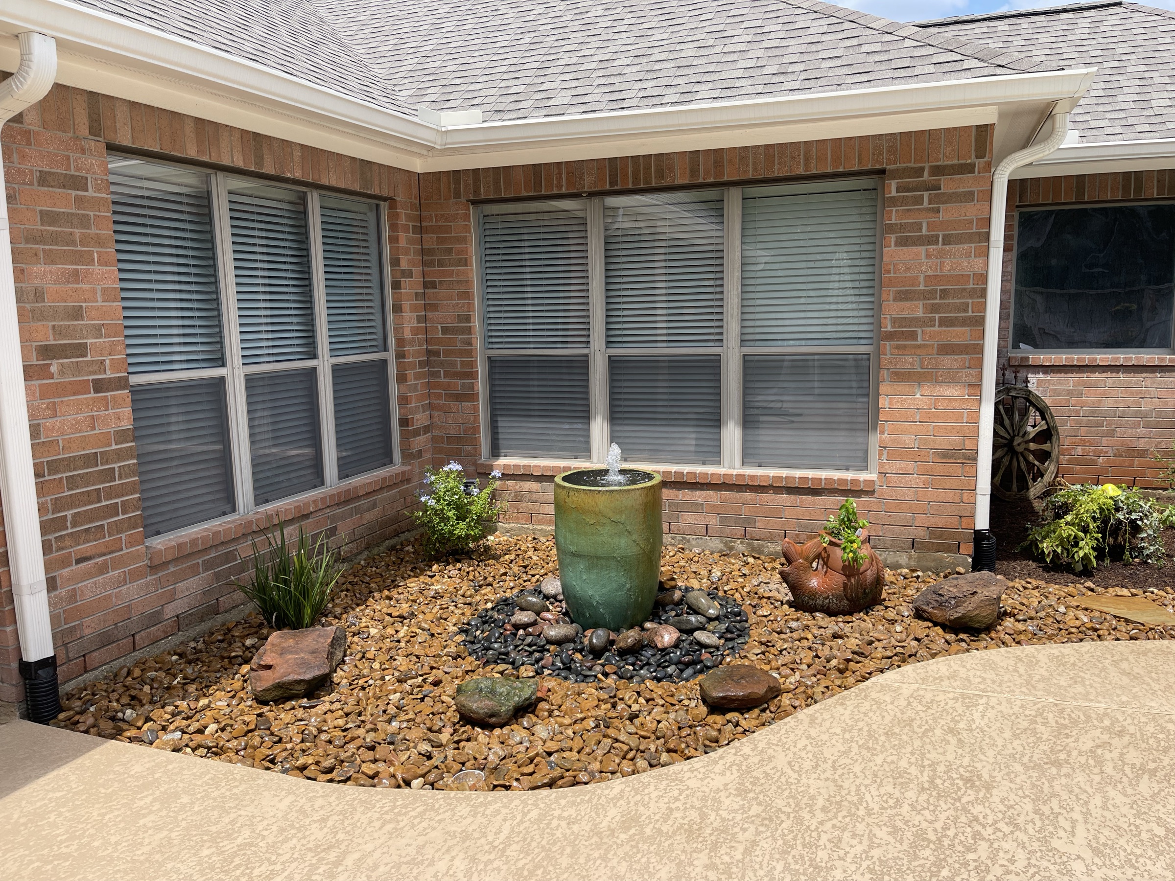 Water feature by Danny's Landscaping